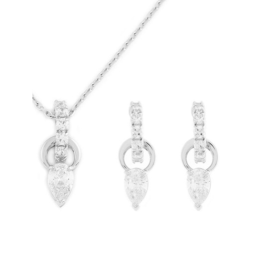 Swarovski Zestaw naszyjnik i kolczyki 5723197 Srebrny ze sklepu MODIVO w kategorii Naszyjniki - zdjęcie 185913955