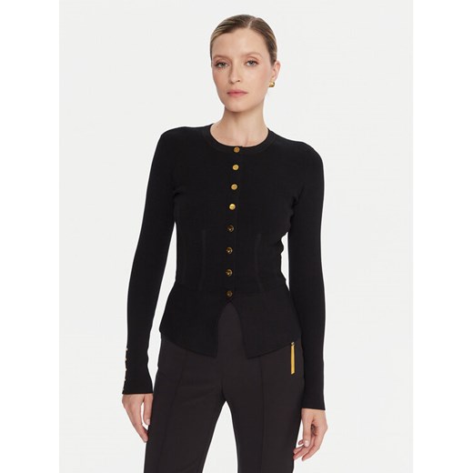 Elisabetta Franchi Kardigan MK-49S-57E2 Czarny Slim Fit ze sklepu MODIVO w kategorii Swetry damskie - zdjęcie 185913965
