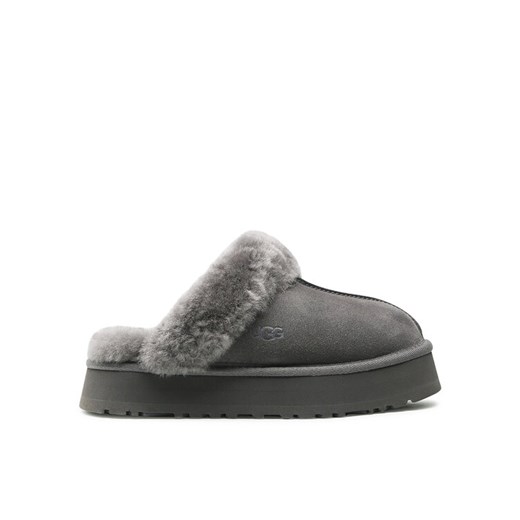 Ugg Kapcie W Disquette 1122550 Szary ze sklepu MODIVO w kategorii Kapcie damskie - zdjęcie 185913997