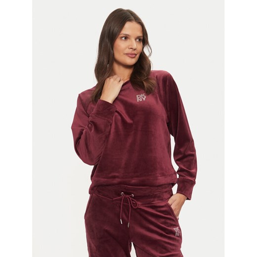 DKNY Bluza DP4T1057 Bordowy Regular Fit ze sklepu MODIVO w kategorii Bluzy damskie - zdjęcie 185914128