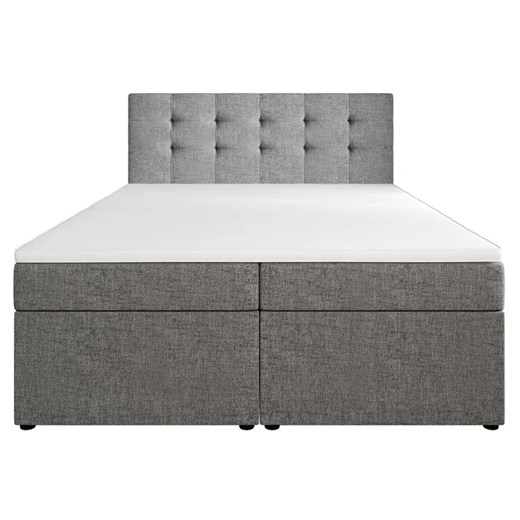 Szare łóżko kontynentalne dwuosobowe - 3 rozmiary R2-B06 Elior Edinos.pl
