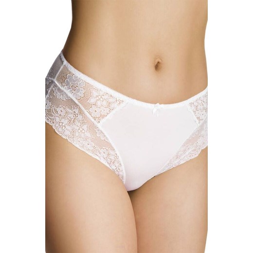 Koronkowe figi damskie białe Tau, Kolor biały, Rozmiar 2XL, EMILI ze sklepu Primodo w kategorii Majtki damskie - zdjęcie 185920119