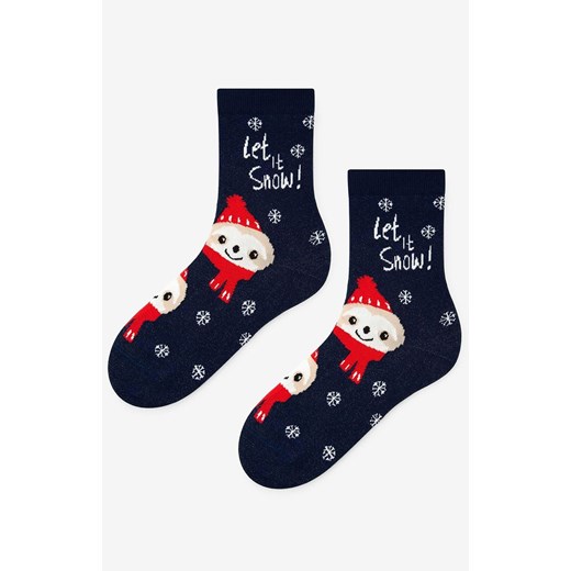 Marilyn świąteczne skarpetki damskie Sloth, Kolor granatowy-wzór, Rozmiar 36-40, Marilyn ze sklepu Primodo w kategorii Skarpetki damskie - zdjęcie 185920247