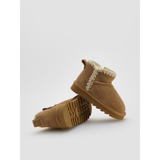 Reserved - Skórzane botki - brązowy Reserved 22/23 Reserved