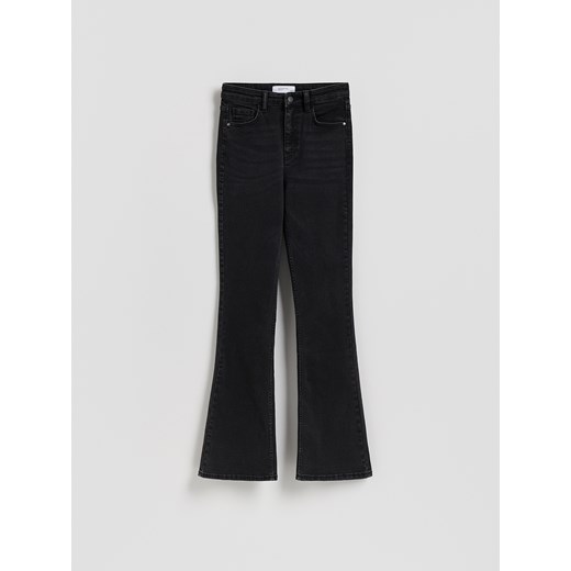 Reserved - Jeansy flare bootcut - czarny ze sklepu Reserved w kategorii Jeansy damskie - zdjęcie 185921316