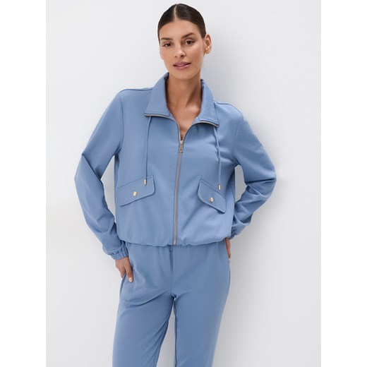 Mohito - Niebieska bluza z zamkiem - błękitny Mohito 38 wyprzedaż Mohito