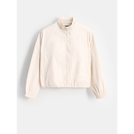 Mohito - Bawełniana kremowa kurtka - kremowy ze sklepu Mohito w kategorii Koszule damskie - zdjęcie 185925257