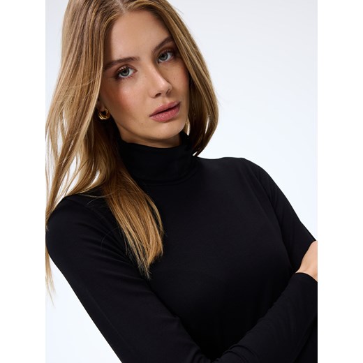 Mohito - Czarna bluzka z golfem - czarny Mohito S Mohito