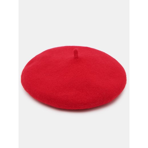 Mohito - Czerwony beret z wełną - czerwony Mohito ONE SIZE Mohito