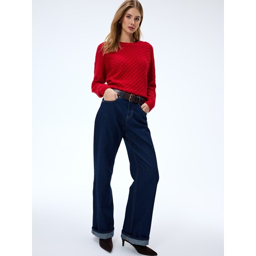 Mohito - Bawełniany czerwony sweter - czerwony Mohito L Mohito