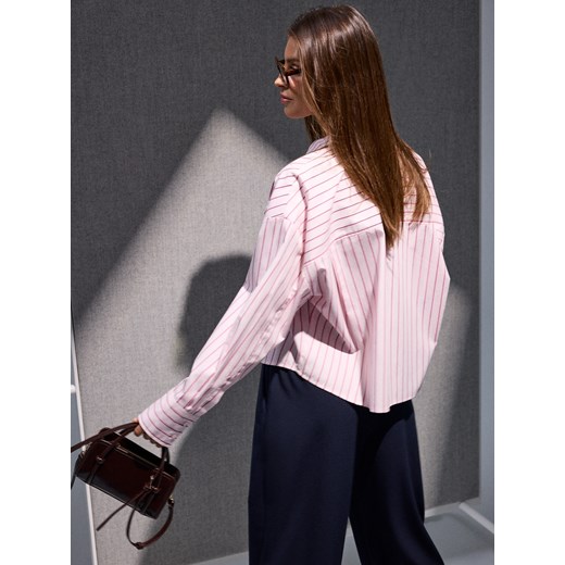 Mohito - Różowa koszula w paski - pastelowy różowy ze sklepu Mohito w kategorii Koszule damskie - zdjęcie 185926245