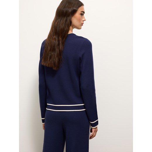 Mohito - Granatowy sweter z wiskozą - granatowy Mohito XS Mohito