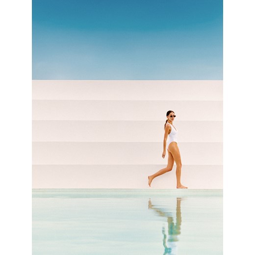 Mohito - Jednoczęściowy strój kąpielowy - biały ze sklepu Mohito w kategorii Stroje kąpielowe - zdjęcie 185927218