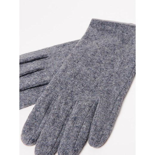 Mohito - Szare rękawiczki z wełną - szary Mohito M Mohito