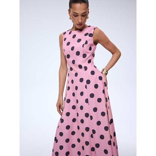 Mohito - Sukienka maxi w grochy - różowy Mohito 34 Mohito