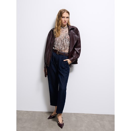 Mohito - Bluzka z wiskozy - brązowy Mohito 40 Mohito