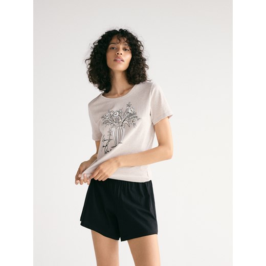 Reserved - Piżama dwuczęściowa - czarny ze sklepu Reserved w kategorii Piżamy damskie - zdjęcie 185928977