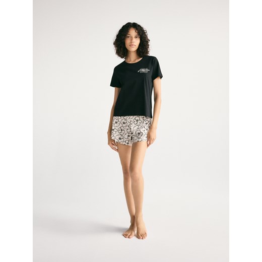 Reserved - Piżama dwuczęściowa - beżowy ze sklepu Reserved w kategorii Piżamy damskie - zdjęcie 185928996