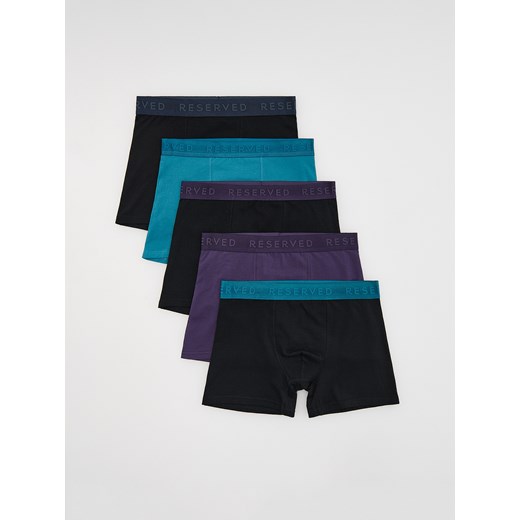 Reserved - 5 pack bokserek Long - czarny ze sklepu Reserved w kategorii Majtki męskie - zdjęcie 185929026
