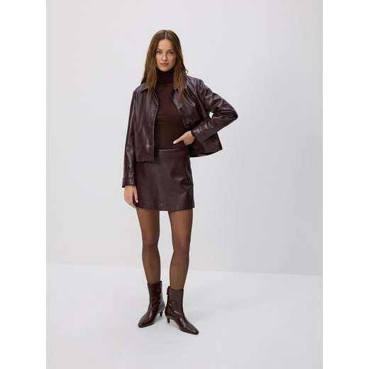 Reserved - Szorty imitujące spódnicę - burgundowy Reserved XS Reserved