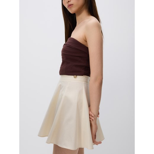 Reserved - Spódnica mini - kremowy ze sklepu Reserved w kategorii Spódnice - zdjęcie 185929966