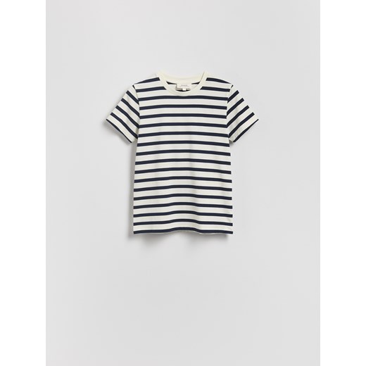 Reserved - T-shirt regular w paski - wielobarwny ze sklepu Reserved w kategorii Bluzki damskie - zdjęcie 185930615