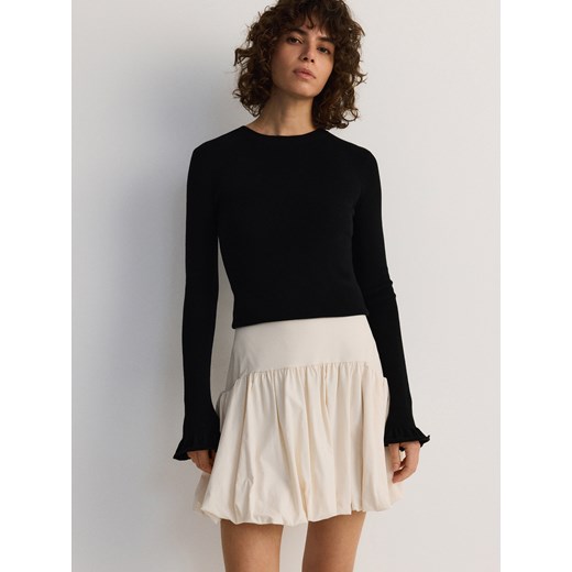 Reserved - Spódnica mini typu bombka - złamana biel ze sklepu Reserved w kategorii Spódnice - zdjęcie 185931235