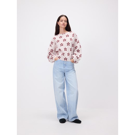 Reserved - Wzorzysty sweter - wielobarwny Reserved L Reserved