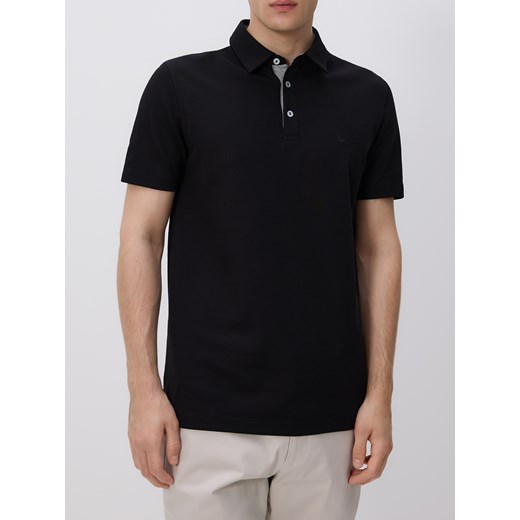 Reserved - Koszulka polo regular fit - czarny ze sklepu Reserved w kategorii T-shirty męskie - zdjęcie 185933368