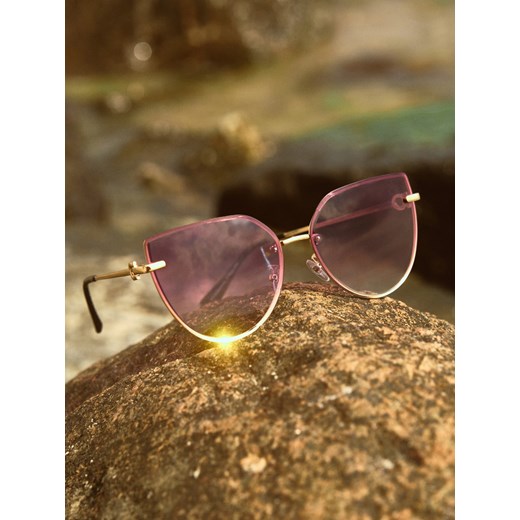 Reserved - Okulary przeciwsłoneczne - ciemnofioletowy ze sklepu Reserved w kategorii Okulary przeciwsłoneczne damskie - zdjęcie 185934176