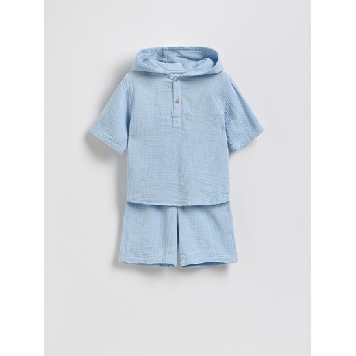 Reserved - Bawełniany komplet - jasnoniebieski - id: 3279N-05X - marki Reserved - 185934338 Reserved - Bawełniany komplet - jasnoniebieski ze sklepu Reserved w kategorii Odzież dla niemowląt - zdjęcie 185934338