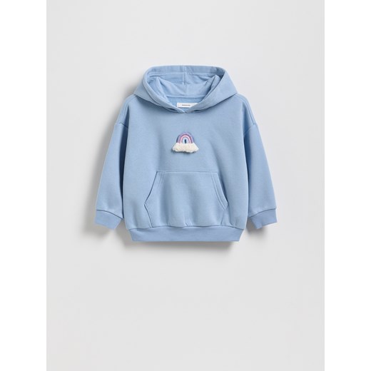 Reserved - Bluza z aplikacją - niebieski ze sklepu Reserved w kategorii Bluzy dziewczęce - zdjęcie 185934387