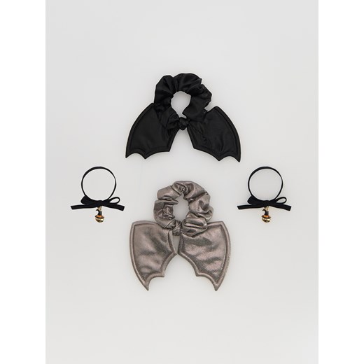 Reserved - Zestaw gumek do włosów 4 pack - czarny ze sklepu Reserved w kategorii Dla dziecka - zdjęcie 185934547
