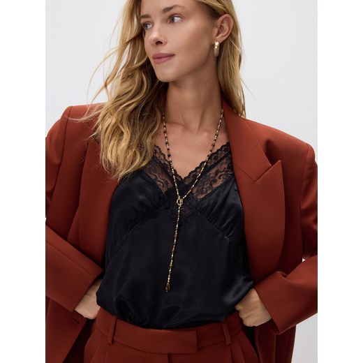 Reserved - Naszyjnik z naturalnymi kamieniami - wielobarwny Reserved ONE SIZE Reserved