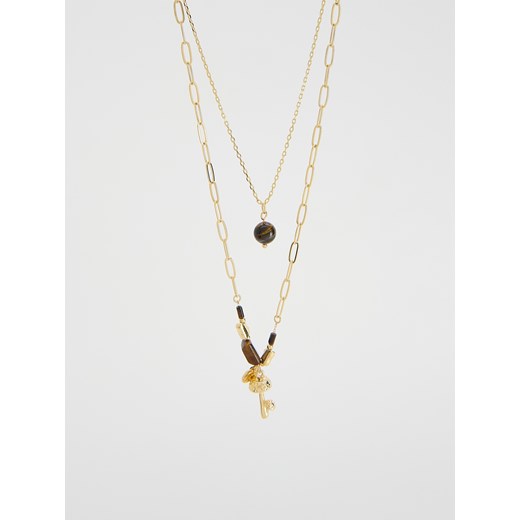 Reserved - Naszyjniki z naturalnymi kamieniami - wielobarwny ze sklepu Reserved w kategorii Naszyjniki - zdjęcie 185934808