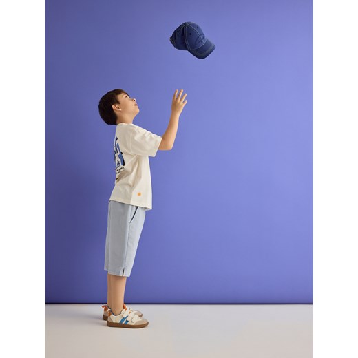 Reserved - Szorty bermudy - jasnoniebieski Reserved 128 (7-8 lat) Reserved promocja