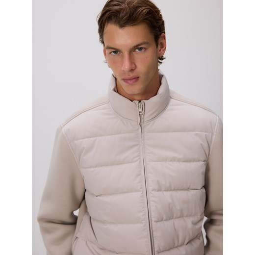 Reserved - Kurtka ze stójką - beżowy ze sklepu Reserved w kategorii Kurtki męskie - zdjęcie 185935126