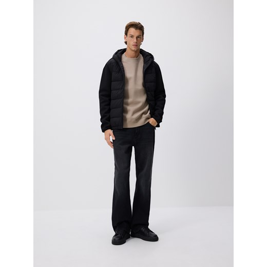 Reserved - Pikowana kurtka z kapturem - czarny ze sklepu Reserved w kategorii Kurtki męskie - zdjęcie 185935147