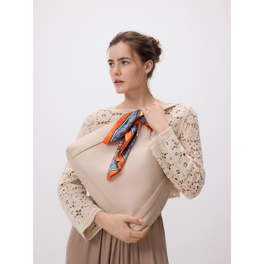 Reserved - Torebka hobo - złamana biel ze sklepu Reserved w kategorii Torby Shopper bag - zdjęcie 185935318