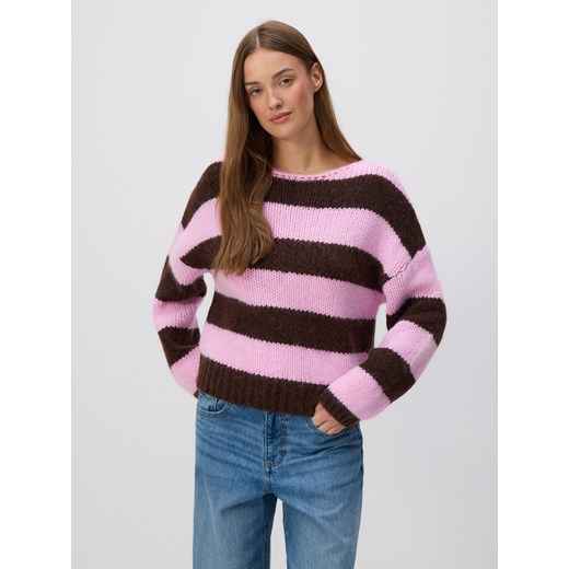 Reserved - Sweter w paski - wielobarwny ze sklepu Reserved w kategorii Swetry damskie - zdjęcie 185935519