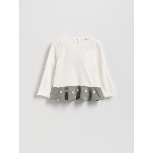 Reserved - Koszulka z falbanką - wielobarwny Reserved 98 (2-3 lata) Reserved