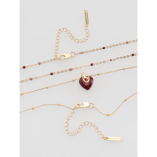 Reserved - Zestaw naszyjników - wielobarwny Reserved ONE SIZE Reserved