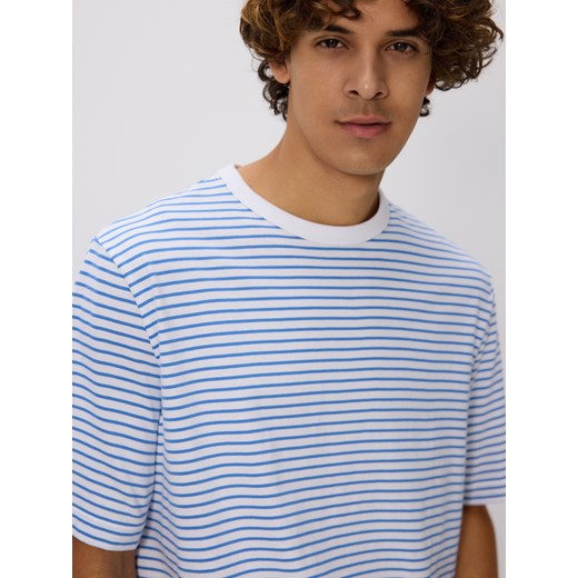 Reserved - T-shirt relaxed fit - biały ze sklepu Reserved w kategorii T-shirty męskie - zdjęcie 185938338