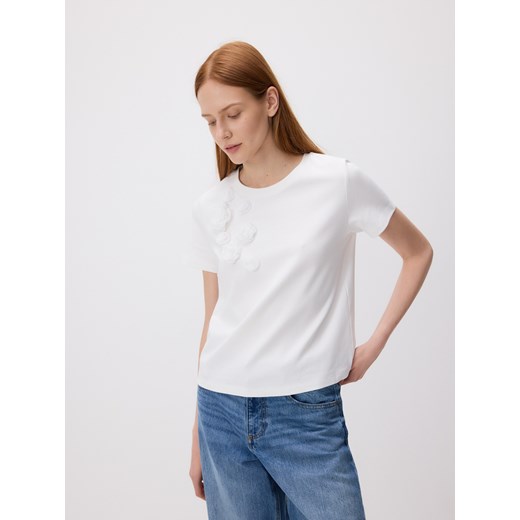 Reserved - T-shirt oversize z aplikacjami - wielobarwny ze sklepu Reserved w kategorii Bluzki damskie - zdjęcie 185940299