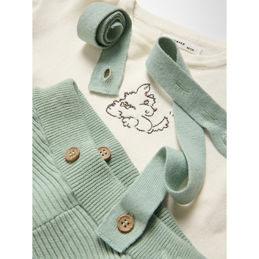 Reserved - Bawełniany komplet - jasnozielony Reserved 62 (1-3 m.) Reserved