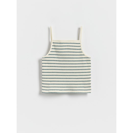 Reserved - Top w paski - jasnoturkusowy Reserved 146 (10 lat) okazyjna cena Reserved