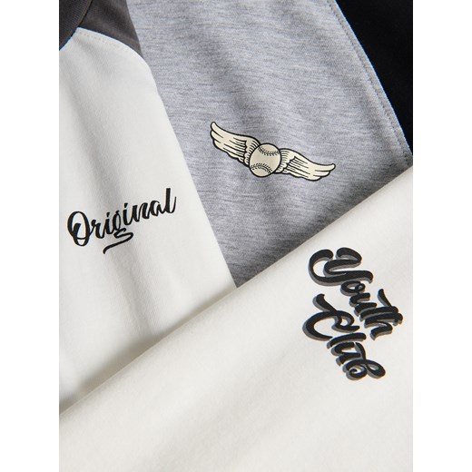 Reserved - Bawełniany longsleeve - czarny Reserved 146/152 (10-11 lat) Reserved