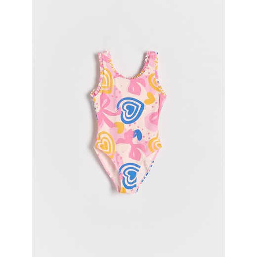 Reserved - Prążkowany strój kąpielowy - wielobarwny Reserved 122/128 (6-8 lat) okazyjna cena Reserved