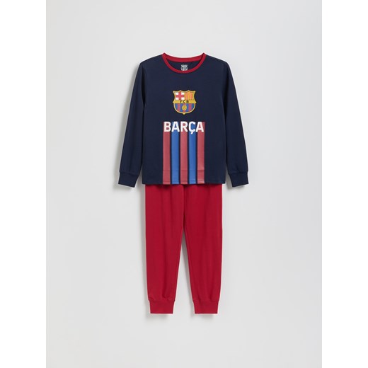 Reserved - Piżama FC Barcelona - granatowy ze sklepu Reserved w kategorii Piżamy dziecięce - zdjęcie 185941587