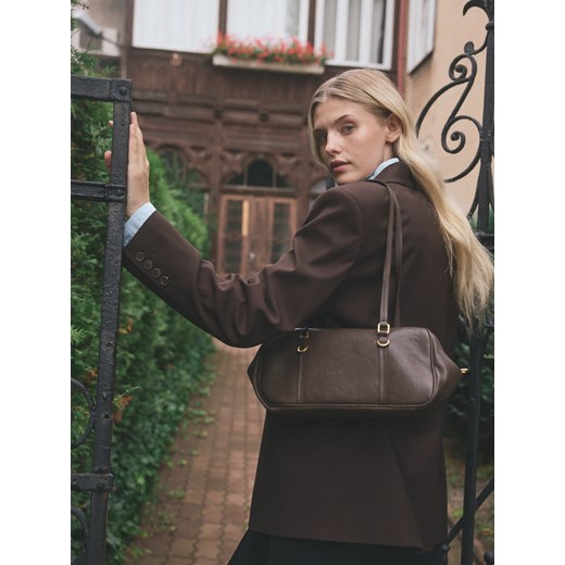 Reserved - Torebka na ramię - brązowy ze sklepu Reserved w kategorii Torebki bagietki - zdjęcie 185941626